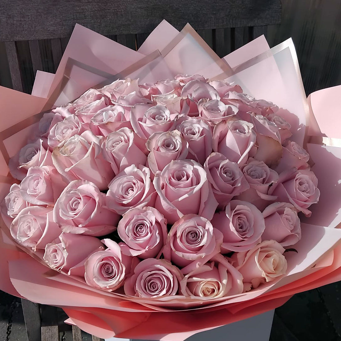 white crystal bouquet