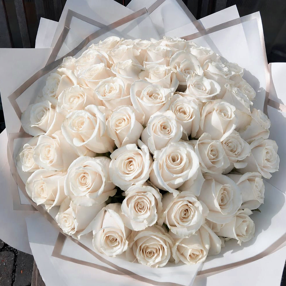 white crystal bouquet