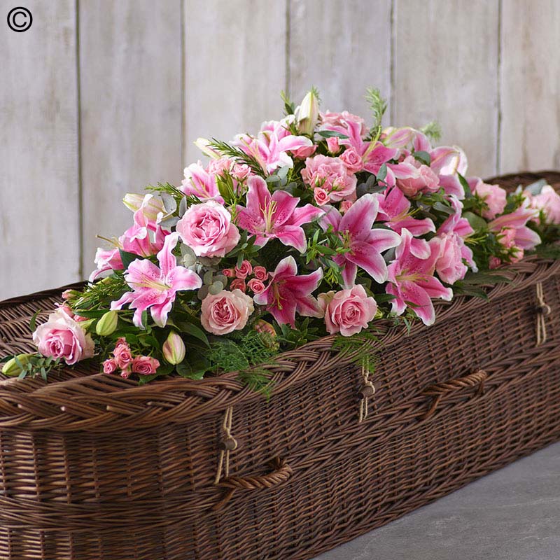 Lily and Rose Casket Spray