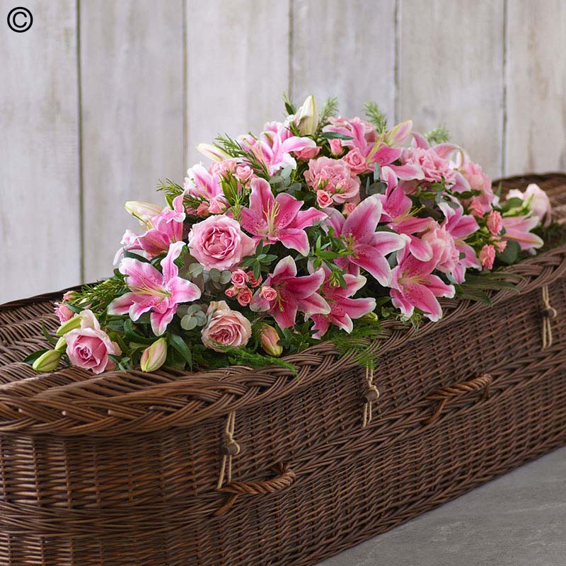 Lily and Rose Casket Spray