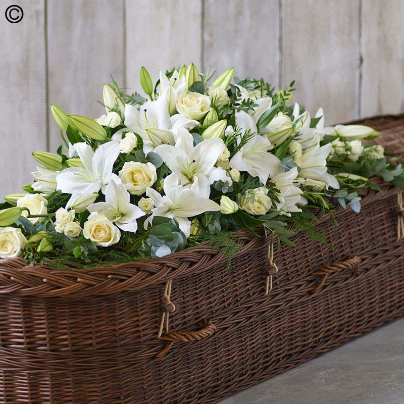 Lily and Rose Casket Spray