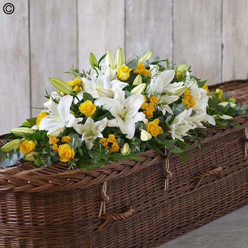 Lily and Rose Casket Spray