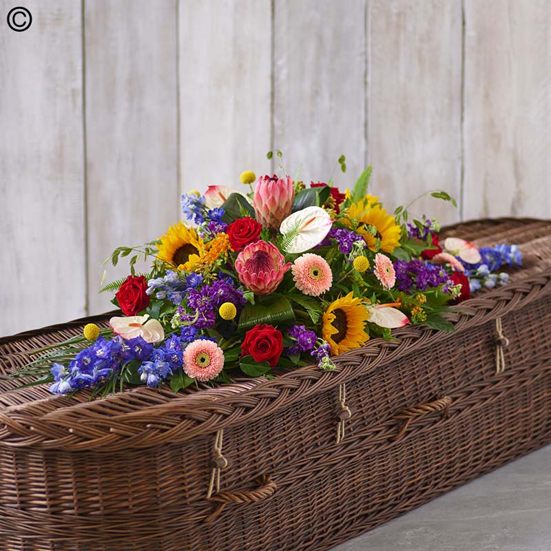 Natural Vibrance Casket Spray