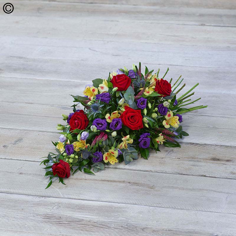 Rose & Lisianthus Funeral Spray