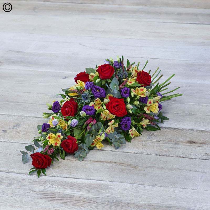 Rose & Lisianthus Funeral Spray