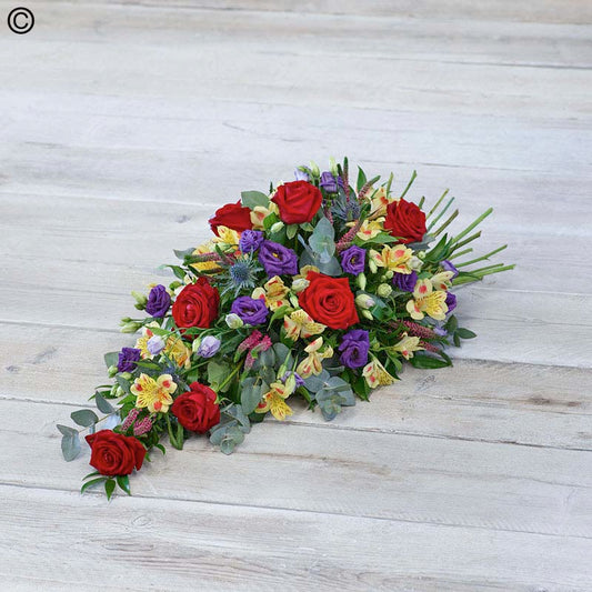Rose & Lisianthus Funeral Spray