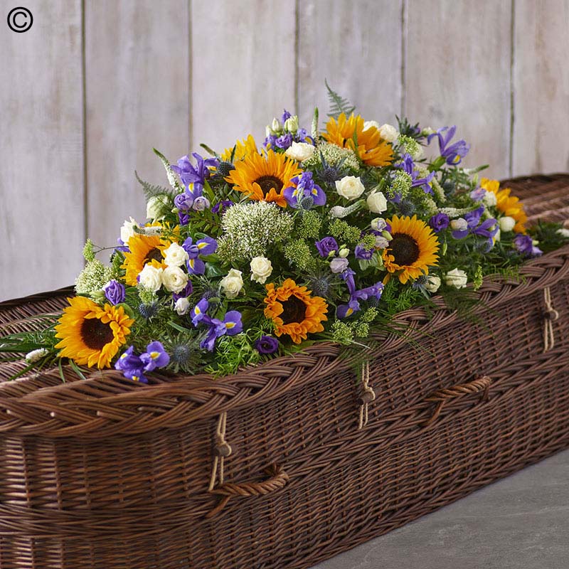 Sunflower Mix Casket Spray
