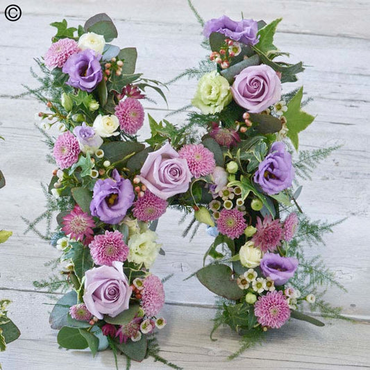 Tribute Letter - Lilac  Pink